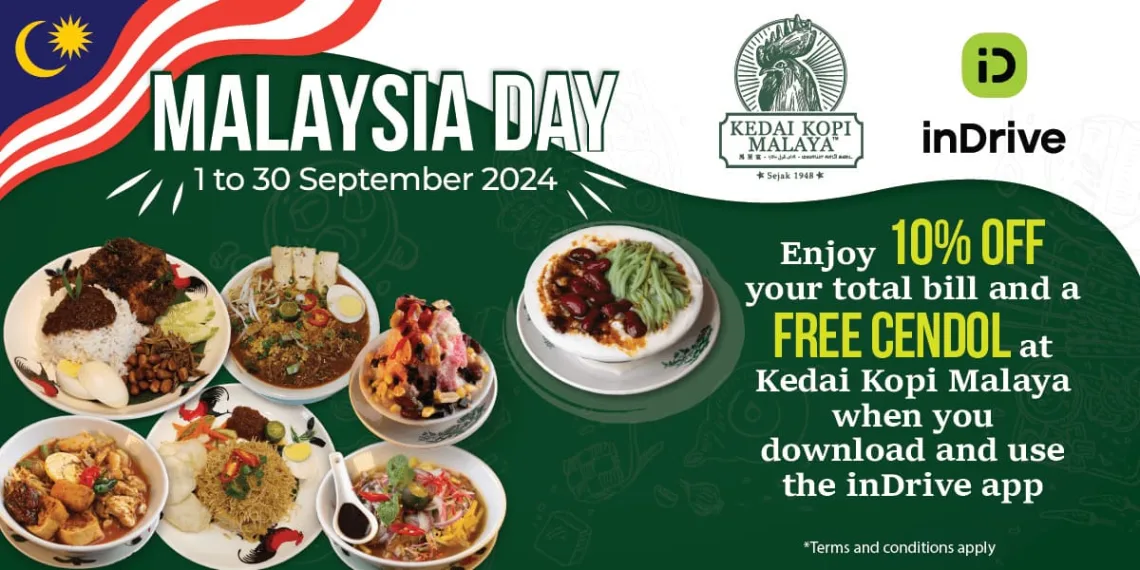 Celebrate Malaysia Day with inDrive and Kedai Kopi Malaya — Enjoy Local Favourites with Exclusive Rewards