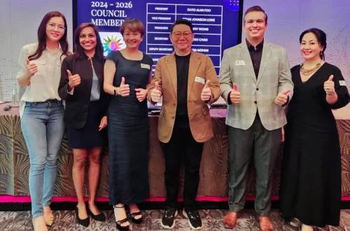 From left: Tracy Wong, Veena Mohan, Kinnix Chan, Dato’ Alan Foo, Brian Johnson Lowe and Dato’ Grace Lee